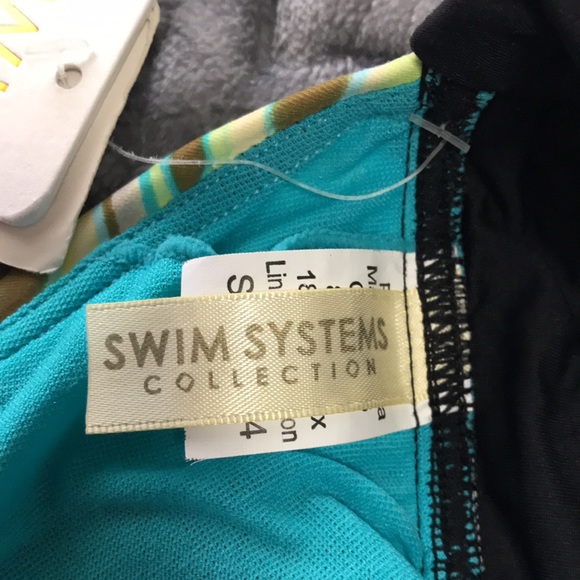 Swim Systems Collection Bikini Top, Multi Earth palette Colours, Size M - Picture 7 of 8